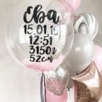 Шар с розовыми перьями